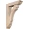 Ekena Millwork Olympic Traditional Smooth Bracket w/ Offset Brace, Douglas Fir, 5 1/2"W x 20"D x 28"H BKT0604X20X28OLY01SDF - alternate 1